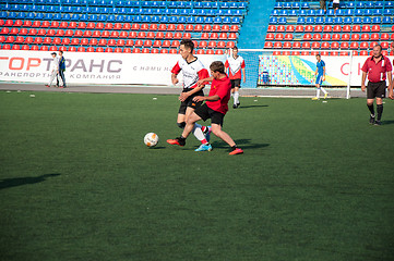 Image showing Soccer game,