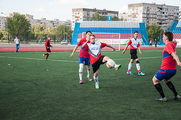 Image showing Soccer game,