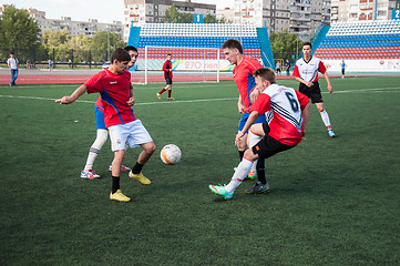 Image showing Soccer game,