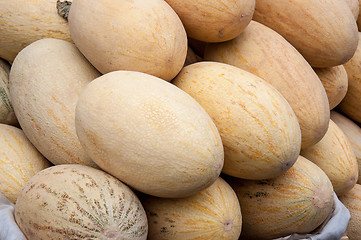 Image showing Melon sold at the Bazaar