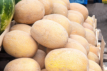 Image showing Melon sold at the Bazaar