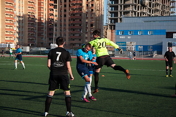 Image showing Soccer game The goalkeeper number 20