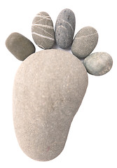 Image showing stone footprint