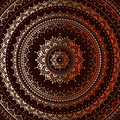 Image showing Gold mandala