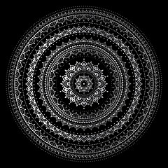 Image showing Silver mandala