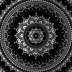 Image showing Silver mandala