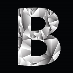 Image showing crystal letter  B