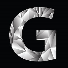 Image showing crystal letter  G