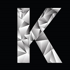 Image showing crystal letter  K