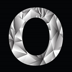 Image showing crystal letter  O