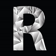 Image showing crystal letter  R