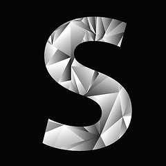 Image showing crystal letter  S