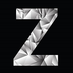 Image showing crystal letter  Z