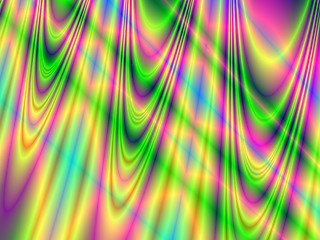 Image showing Colorful curtains