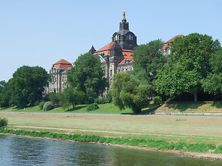 Image showing historic building at River Elbe