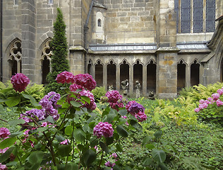 Image showing monastery garden