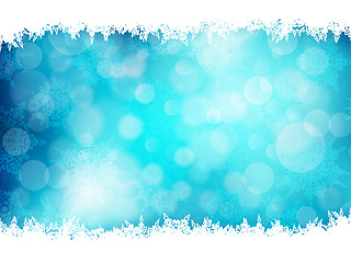 Image showing Blue Christmas Background. EPS 10