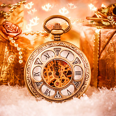 Image showing Christmas pocket watch