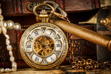 Image showing Vintage pocket watch