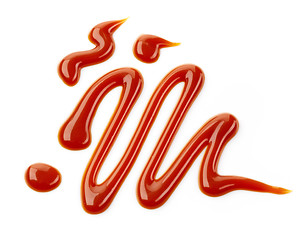 Image showing caramel sauces decor