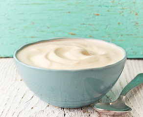 Image showing bowl of greek yogurt