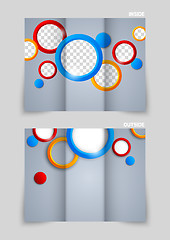 Image showing Tri-fold brochure template design