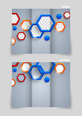 Image showing Tri-fold brochure template design