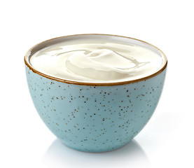 Image showing bowl of greek yogurt