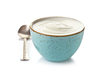 Image showing bowl of greek yogurt
