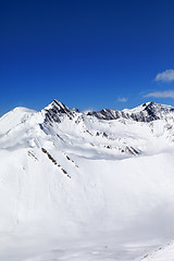 Image showing Winter snowy mountains at nice day