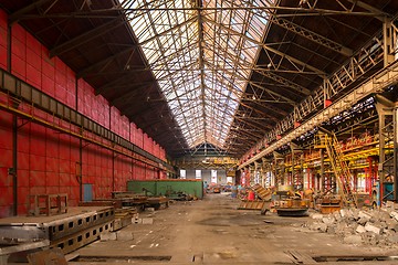 Image showing Electricity distribution hall in metal industry