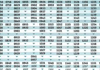 Image showing Timetable