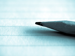 Image showing Blank notebook page