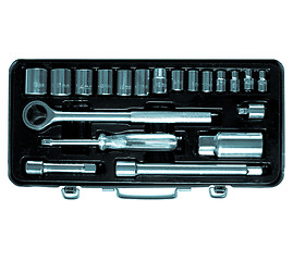 Image showing Wrench spanner tool set