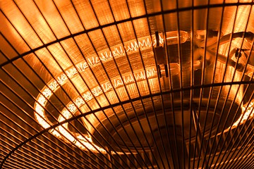 Image showing Electric heater closeup photo