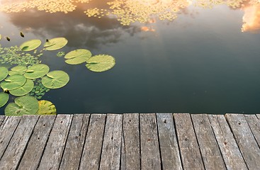 Image showing Peaceful place at the pond