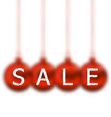 Image showing Christmas balls with lettering sale