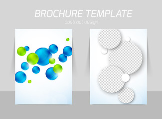 Image showing Flyer template back and front design