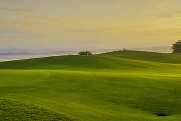 Image showing Golf Sunrise