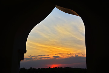 Image showing Grand Mosque Sunset
