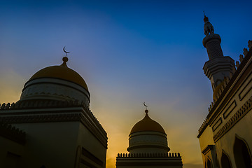 Image showing Grand Mosque Sunset