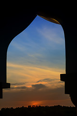 Image showing Grand Mosque Sunset