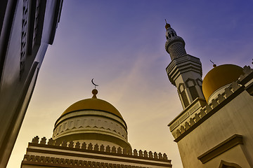 Image showing Grand Mosque Sunset