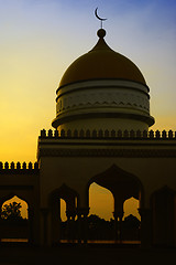 Image showing Grand Mosque Sunset