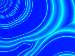 Image showing Blue curves