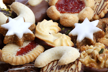 Image showing Different tasty cookies