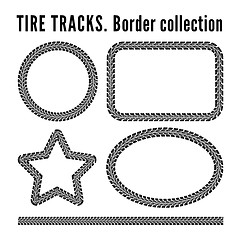 Image showing Tire tracks