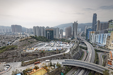 Image showing hong kong modern city