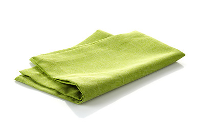 Image showing green cotton napkin