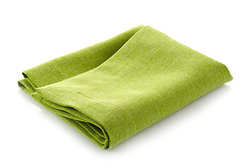 Image showing green cotton napkin